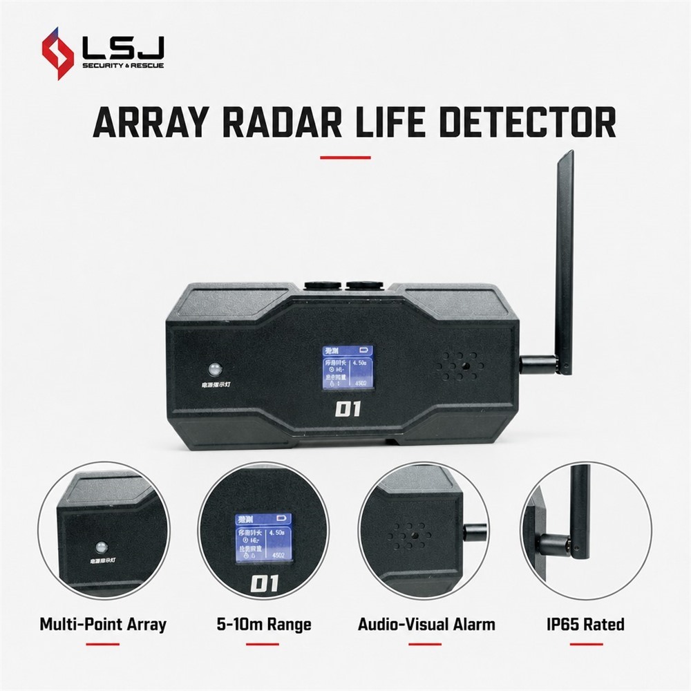 LSJ-ARD Array Radar Life Detector Multi-point 90 Deg 0.5m Wireless Alarm Earthquake Rescue System 1 Year IP65 High Accuracy 1% · image 2