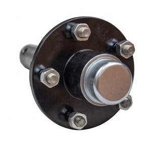 Nouveau kit de moyeu d'essieu de remorque 3500 lb à 5 boulons de 4,5 po avec broche d'essieu pour remorque - Product Image 1