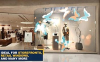 Film LED transparent ultra-fin pour vitrine de magasin de luxe