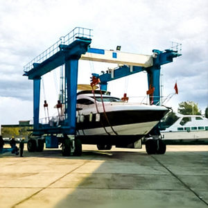 Grúa Móvil de Plataforma para Barcos de 100, 200 y 800 Toneladas con Control Remoto y Neumáticos de Goma para Uso en Orilla - Product Image 5