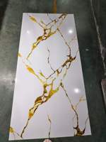 Panneau mural en PVC 1220x2800/2900mm, feuille de marbre UV, imperméable, léger, épaisseur 2-6mm