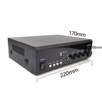 Amplificateur de puissance intégré mini USB-40C 40W avec Bluetooth USB 110V pour système de sonorisation, musique de fond, mixeur audio stéréo
