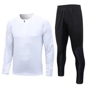 Hot sale low price 2023-2024 men's long sleeve white football training clothes football clothes Sportswear