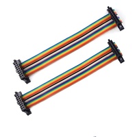 La fábrica proporciona Arco Iris personalizable Multicolor 8 10 15 20 30 40 Pin Flex paso de 2,54mm OEM/ODM uso electrónico arnés de cableado