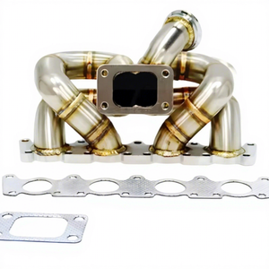 Collecteur d'échappement MATCHWAY Performance 3mm SS304 T3 V-band pour Audi VW A4 1.8L Jetta <span class=keywords><strong>Golf</strong></span> <span class=keywords><strong>GTI</strong></span> FWD 99-04 - Product Image 1