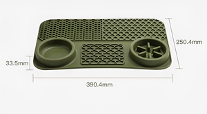 Tapis de léchage en silicone de qualité alimentaire OEM ODM pour animaux de compagnie, à ventouse, pour soulager l'anxiété, grande assiette de repas - Product Image 6