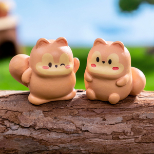 ตุ๊กตากระรอกอ้วนจิ๋วทำจากเรซิ่นสำหรับตกแต่งภูมิทัศน์ ของตกแต่งรูปสัตว์ขนาดเล็ก ของประดับ DIY - Product Image 1
