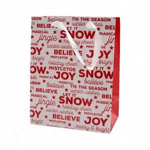 Wholesale Custom Laminated Shopping <b>Gift</b> Packaging Promotional Paper Bag With High Visibility Logo Print - Product Image 3