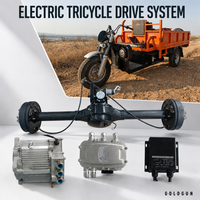 Conjunto de Eje de Accionamiento Eléctrico de Dos Velocidades FC2A60 5kW 10kW con Controlador de Motor VTCU para Triciclo Eléctrico y Mini Camión de Carga