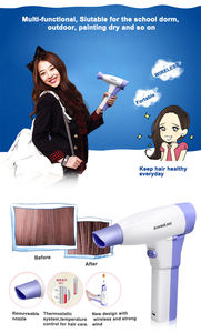 recargable portátil secador de pelo USB de carga eléctrica de la batería de pelo secador ventilador inalámbrico para viajes - Product Image 6