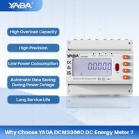 Compteurs d'énergie électriques DC YADA DCM3366D OEM en gros, CE UKCA, pour stations de recharge de voitures, chargeurs multiples doubles