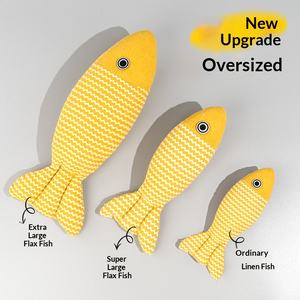 Giocattolo per Gatti Extra Large a Forma di Pesce con Erba Gatta, Simulazione Realistica, per Alleviare lo Stress, Divertimento e Masticazione, Accessori per Animali Domestici - Product Image 4