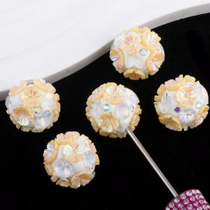 2025 Offre Spéciale fleur de Lotus perles acryliques couleurs mélangées 20mm perles en plastique pour créatif bricolage stylo fabrication de bijoux-pour Bracelet - Product Image 6