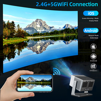 Proyector Inteligente HD 1080P para Videojuegos, 3D, 600 ANSI, 5G, Teléfono Móvil, Wifi Digital, Tableta para Reuniones, Tiro Corto, 4K, Android