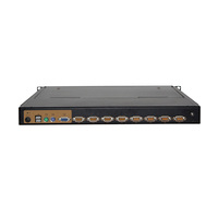 Monitor KVM LED TFT LED 15 inci, saklar KVM Monitor 1U dudukan USB LCD KVM