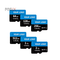 Kartu memori SD 100% LOGO kustom asli, kartu TF 8GB 16GB 32GB 64GB