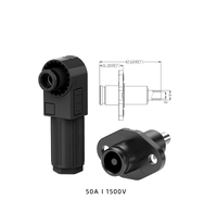 Connecteur de stockage d'énergie ABS 8mm 6mm à verrouillage rapide IP67 étanche mâle/femelle pour systèmes solaires usage domestique