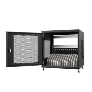 Armoire de chargement - capacité pour 14 appareils, couleur noire, idéale pour l'organisation et le chargement efficace des équipements électriques. - Product Image 1