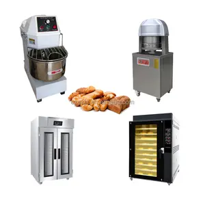 Коммерческая пекарня используется электрическая печь для пиццы ротационная печь для тостов, машина для производства хлеба, линия по производству Круассанов