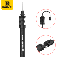 Pompe à ballon double action BaiMei, débit élevé 120 PSI, double cylindre pour volley-ball, football, sports, vente en gros directe d'usine OEM