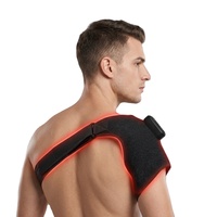Ceinture de thérapie par lumière rouge sans fil 660nm 850nm, enveloppante, avec vibration et chauffage, pour épaule, genou et taille