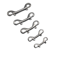 Accessoires de plongée de qualité supérieure 65-115mm en acier inoxydable à double extrémité Mousqueton à mousqueton