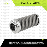 Élément de filtre à carburant de remplacement, cartouche filtrante plissée en acier inoxydable pour filtres à carburant Billet, haute performance pour la course