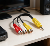 Câble audio-vidéo 8 fils 4K 2025 Europe avec gaine PVC, 1 cordon RCA – Excellent prix pour l'Europe et la Pologne