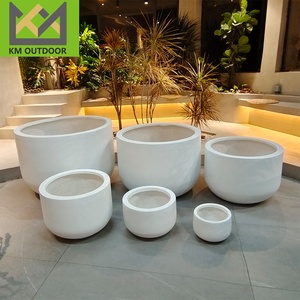 Ngoài Trời Trong Nhà Phổ Biến Vườn Hiện Đại Vòng Hình Dạng Trồng Chậu Xi Măng Chậu Hoa Sân Sàn Lớn Chậu Hoa Cho Các Nhà Máy - Product Image 2