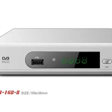 DVB S2 MPEG4 H.265 HD receiver 168mm set top box support software upgrade and media files playback