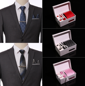 Cravate de haute qualité pour homme en soie jacquard 100% avec logo brodé, cravate de luxe italienne - Product Image 3