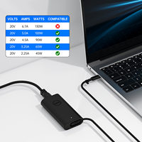 Chargeur pour ordinateur portable USB C OEM 100W 5A 20V Adaptateur secteur AC/DC TYPE C Adaptateur de chargeur pour ordinateur portable pour DELL XPS 15 17 2 en 1 9575 9500 9700
