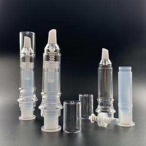 5ml 10ml Bouteille sans air en forme de <span class=keywords><strong>seringue</strong></span> blanche cosmétique pour Tube de crème pour les yeux Bouteille Lip Plumper Gloss Base Tubes de brillant à lèvres vides - Product Image 3