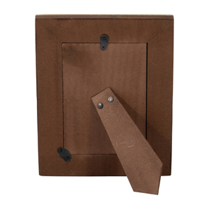 Cornice portafoto rettangolare con impronta di zampa 4x6 pollici in legno, cornice decorativa da tavolo per esposizione su console, mensola o scaffale - Product Image 5