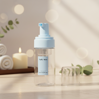 Flacon distributeur de mousse nettoyante pour soins de la peau en plastique PET vide de 30 ml, 60 ml, 100 ml, 150 ml, 200 ml, flacon cosmétique en mousse PET