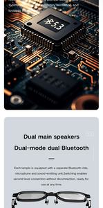 แว่นตาบลูทูธ E18 แบบพกพาและทนทาน รองรับการแปลเสียงและข้อความแบบเรียลไทม์มากกว่า 138 <span class=keywords><strong>ภาษา</strong></span> พร้อมโหมดออฟไลน์ - Product Image 2