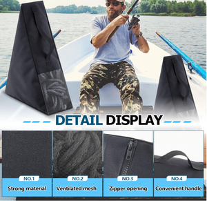 <span class=keywords><strong>Sac</strong></span> de rangement pour ancre de <span class=keywords><strong>bateau</strong></span> Corde triangulaire <span class=keywords><strong>Sac</strong></span> d'ancrage de sable hydrofuge en maille de ventilation en nylon robuste - Product Image 4