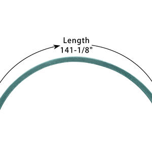 Correa para cortacésped Ningbo Quanpin A15008 Verde 1/2 X 141-1/8 para piezas del modelo 5008 - Product Image 2
