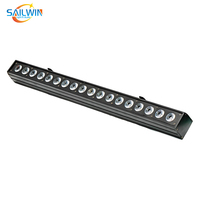 Projecteur mural LED Sailwin haut de gamme 18x10W RGBW 4-en-1 pour jardin, contrôle DMX512, indice IP33, haute luminosité
