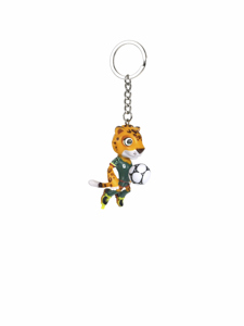 Ensemble de porte-clés de football de dessin animé <span class=keywords><strong>FIFA</strong></span>, 3 pièces, mascotte animale, porte-clés en ABS, souvenir de football pour les fans des États-Unis, du Canada et du Mexique - Product Image 4