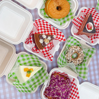 Papier d'emballage alimentaire personnalisé, écologique, résistant à la graisse, enduit de PE, adapté aux pizzas, en-cas, hamburgers, sandwichs, pains, avec logo imprimé