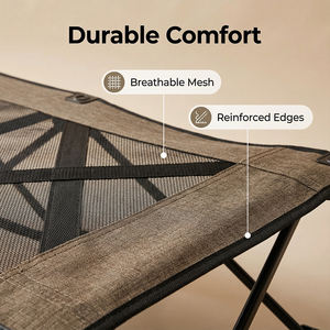 Lit de camping moderne pour tout-petits, pliable, surélevé, rafraîchissant, portable, en tissu Oxford léger, pour l'extérieur et les voyages - Product Image 4