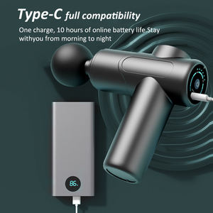 <span class=keywords><strong>Mini</strong></span> Pistola de Masaje Económica con Pantalla Táctil LCD, 6 Velocidades, Inalámbrica, para Masaje de Tejido Profundo, Portátil para Viajes, con Función Musical - Product Image 5