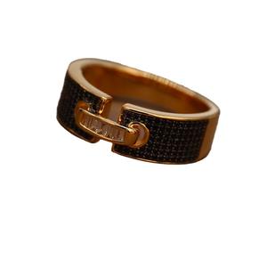 แหวนหยกฝังเพชรแอฟริกาใต้ธรรมชาติ ประดับด้วยแบล็คสปิเนล ซีรีส์ Counterattack เครื่องประดับวินเทจ - Product Image 5