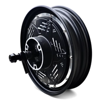 Moteur de vélo électrique 40H 12 pouces 1KW2KW3KW 60V72V, moteur à moyeu CC sans balais, étanche, couleur titane, avec couple de 145 Nm