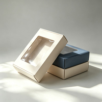 Boîte en papier biodégradable de qualité alimentaire, recyclable, jetable, personnalisable, en gros, pour biscuits, chocolat, pain, en-cas, desserts