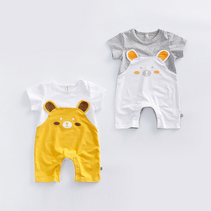 Vêtements pour bébés à prix abordable, vente flash, style européen, barboteuses pour nouveau-nés 100% coton, été - Product Image 1