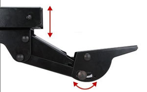 Plateau de clavier d'ordinateur coulissant réglable à 360 ROTATION Nouveau design sans pince de poinçonnage Organisateur de bureau peu encombrant - Product Image 5