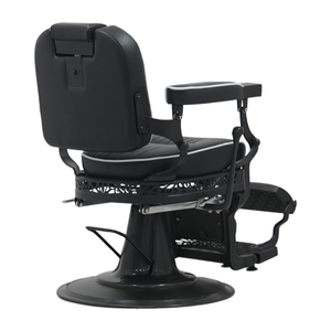 Silla de barbero sencilla y elegante, ajustable en altura y posición reclinable, adecuada para uso en peluquerías. - Product Image 3