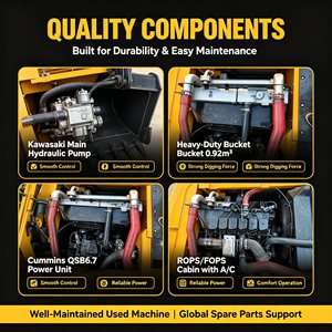 Excavatrice sur chenilles Hyundai 220LC-9S d'occasion, 22 tonnes, d'origine coréenne, avec moteur Cummins - Product Image 4